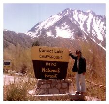 1970s man in Convict Lake Campground Inyo Vintage Photo California picture