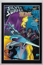 Silver Surfer/Rune 1 NM- 1995 Malibu Marvel x-over BWS flip Buscema w picture