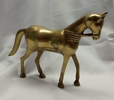 Vintage Solid Brass Horse Statue 6 3/4