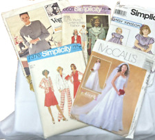 Vtg Lot Of 5 McCalls Vogue Simplicity Sewing Patterns Women Wedding 70s To 2003 picture