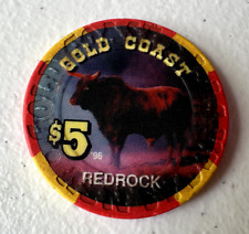 Gold Coast Casino $5 Las Vegas RedRock 1987 Bull of the Year chip picture