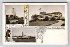 Boston MA-Massachusetts Boston Light Rockland House Steamer Vintage Postcard picture