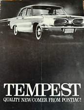 Vintage Pontiac TEMPEST Automobile Dealer Sales Brochure ~ Car Auto Catalog picture
