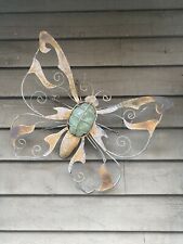 vintage butterfly wall art hanging 23”x20” picture