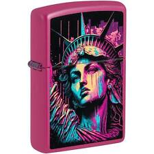 Zippo Lighter American Lady Design Metal Construction Refillable Windproof 48916 picture