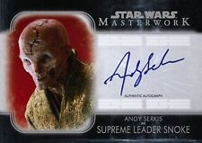 Topps Star Wars ANDY SERKIS Authentic Auto as SUPREME LEADER SNOKE Digital Card picture