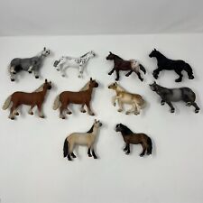 Schleich Horse Lot of 10 Pony Mare Stallion Spotted Mixed Color Collection picture