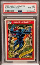70524779 BLACK PANTHER 1990 Marvel Universe #20 Super Heroes PSA 8 picture