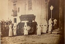 NAPOLI - NAPLES - Procession - circa 1870 - Albuminated Print by Giorgio SOMMER picture