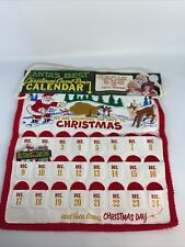 Vintage santa's best christmas countdown calendar by Rennoc Corp 16”x17” RARE picture