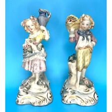 2 VTG Cordey Victorian Style Man & Woman 10” Figurines 33 picture
