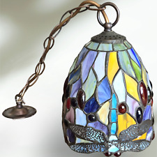 Tiffany Style Hanginghead Dragonfly Stained Glass Lamp picture