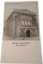 FLINT Michigan Genesee County Salvation Army Citadel Antique Post Card picture