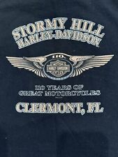 Harley Davidson Stormy Hill Clermont Florida Black Sleeveless T-Shirt Size M picture