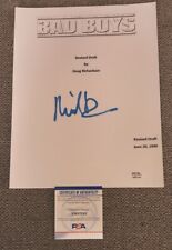 MICHAEL BAY SIGNED BAD BOYS FULL MOVIE SCRIPT PSA/DNA AUTHENTIC #AM57091 picture