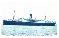 Postcard RMSP Orbita Cruise Ship Cabin Class to New York Royal Mail picture