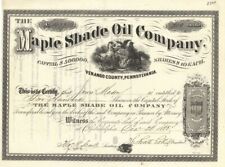 Maple Shade Oil Co. - Stock Certificate - Oil Stocks and Bonds picture