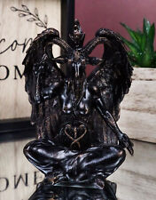 Paranormal Occult Sabbatic Goat Idol Baphomet Sitting Meditation Figurine picture