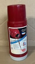 Vntg 1980s Red THERMOS Hot/Cold 1 Liter Bottle Brand Norwich USA Made Unused NOS picture