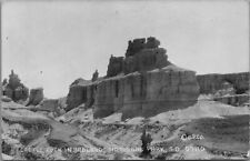 RPPC Castle Rock Badlands National Park South Dakota Postcard UNP CPCO 07110 picture