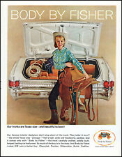 1964 Blonde Cowgirl saddle Body By Fisher Car Trunk retro photo print ad LA42 picture