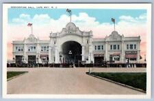 1920-30's CAPE MAY NEW JERSEY NJ CONVENTION HALL AMERICAN FLAGS ANTIQUE POSTCARD picture