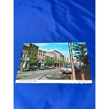 Downtown Corning market Street postcard chrome divide back picture