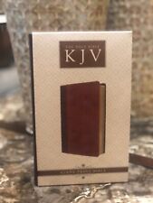 KJV Giant Print Lux-Leather 2-Tone Brown (2017, Leather, Large Type / large... picture