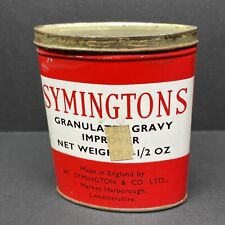 Vintage 1950s Symingtons Gravy Empty Tin Can Container Metal Made In England picture