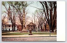 c1901~Court Square~Memorial~Downtown~Street~Springfield MA~Antique UDB Postcard picture