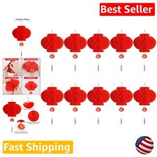 Chinese New Year Red Lantern Set - 10 Pcs - 30 cm - Wedding & Party Decoration picture