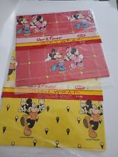 Vintage Disney Cleo Gift Wrap Wrapping Paper Lot Of 2 NEW Mickey Minnie Donald  picture