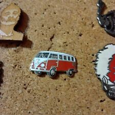 VW Volkswagen HIPPIE BUS - hat pin , tie tac , lapel pin , hatpin GIFT BOXED red picture