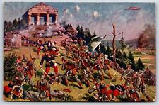 Postcard WWI German Propaganda Battle Of Mont Donon Alsace France Artist AP2 picture