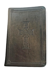 HOLY BIBLE Leather Bound Personal Size English Standard Version Black  4