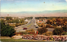 Postcard Capitol Boulevard Cars Bus People Boise Idaho ID 1953 picture
