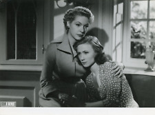 Actresses Loleh Bellon & Madeleine Robinson, 1949, Vintage Silver Print Vintage  picture