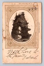 Lake Superior MI-Michigan, Castle Rock Apostle, Antique, Vintage c1905 Postcard picture