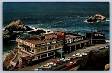 Postcard Chrome San Francisco Cliff House & Seal Rocks Ariel Cars Dining A18 picture