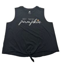 Disney Parks Hey There Pumpkin Mickey Halloween Tank Top Women’s Plus Size 1X picture