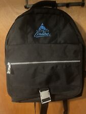 RARE Vintage AOL America Online Black canvas Backpack Zipper Book Bag Mint 1990s picture