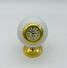 Vintage Collezio Night Glow Quartz Miniature Clock Golf Ball (Untested) picture
