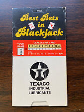 Vintage Rare “Best Bets In Blackjack” And “Craps Odds” Texaco Promotion picture
