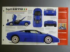 1992 - 1995 Bugatti EB110 IMP Spec Sheet, Poster, Folder, Brochure - RARE picture