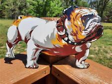 HEAVY THICK PORCELAIN MACK TRUCK BULLDOG DIE CUT SIGN GAS OIL DOG DEALER SIGN picture