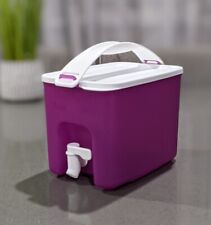 Tupperware Click to Go Pour-All Spout Mini Size Beverage Dispenser 3L Purple New picture