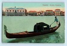 Venzia Gondola Veneziana Italy Venice on the Water Postcard C2 picture