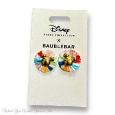 2021 Disney Parks Baublebar Mickey Mouse Metallic Balloon Dangle Earrings NEW picture