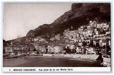 c1910 View Taken From Monte Carlo Monaco Condamine RPPC Photo Postcard picture