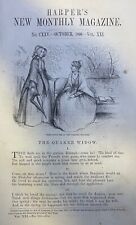 1860 Bayard Taylor Poem The Quaker Widow picture
